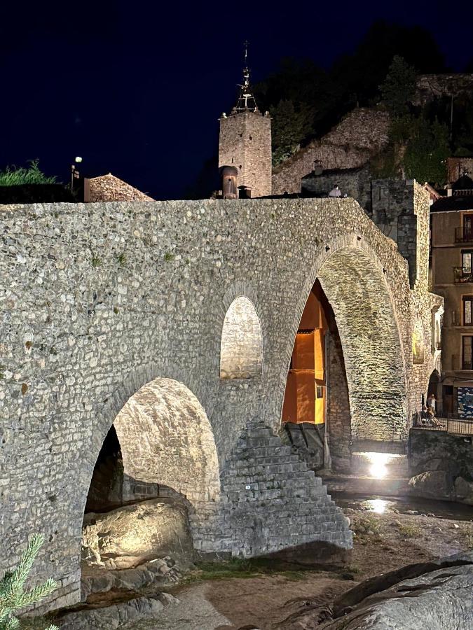 Apartamento Colgante Al Rio Con Vistas Al Puente Camprodon Exteriör bild