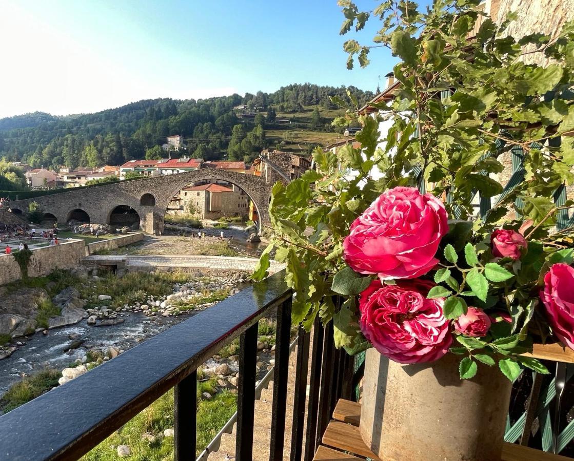 Apartamento Colgante Al Rio Con Vistas Al Puente Camprodon Exteriör bild