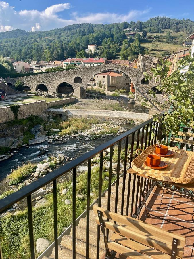Apartamento Colgante Al Rio Con Vistas Al Puente Camprodon Exteriör bild