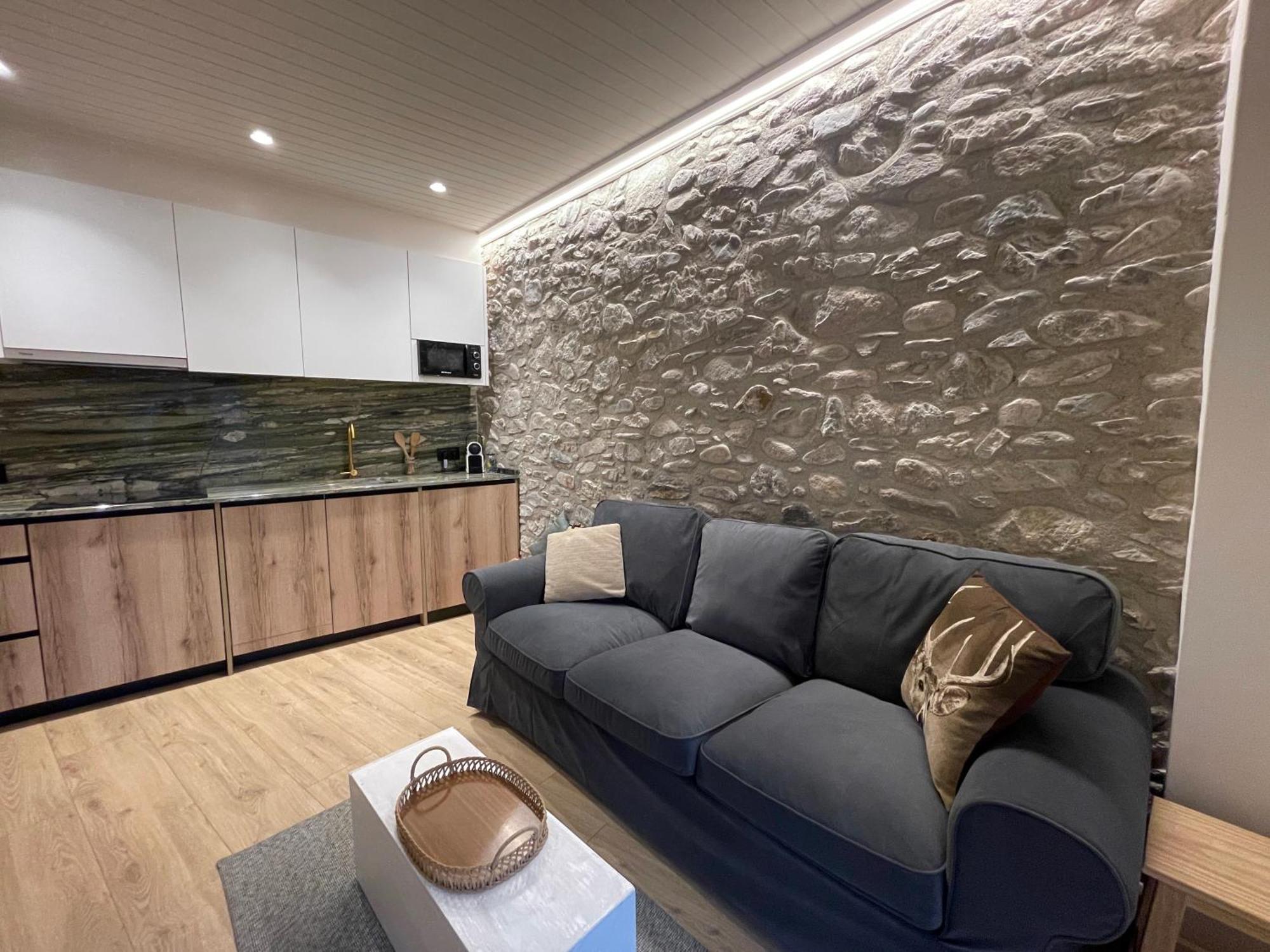 Apartamento Colgante Al Rio Con Vistas Al Puente Camprodon Exteriör bild