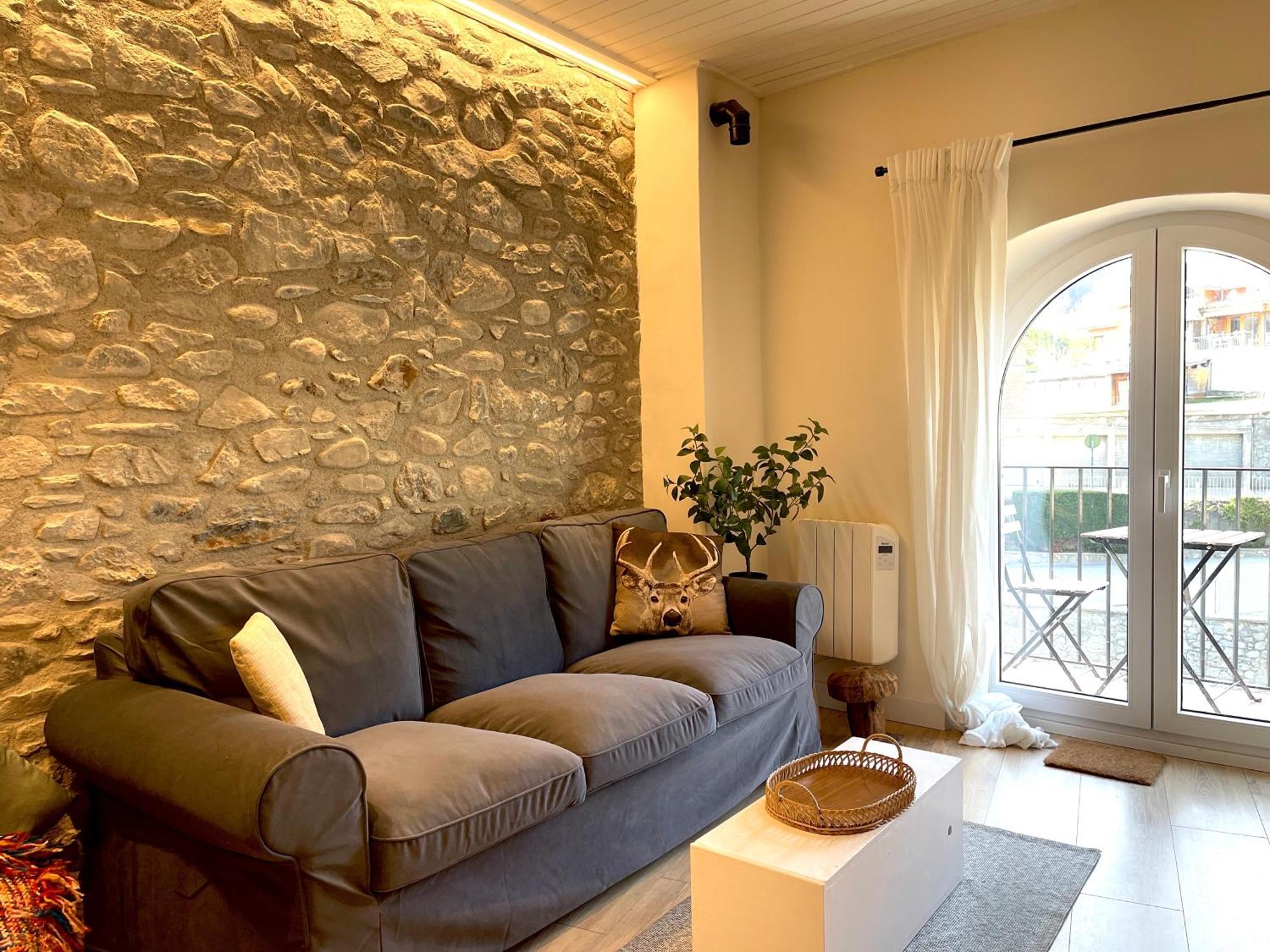 Apartamento Colgante Al Rio Con Vistas Al Puente Camprodon Exteriör bild